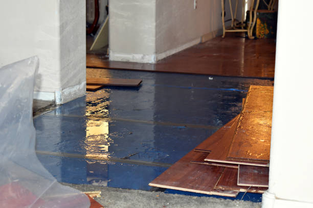 Professional Sewage Cleanup technician working in Thomaston, NY